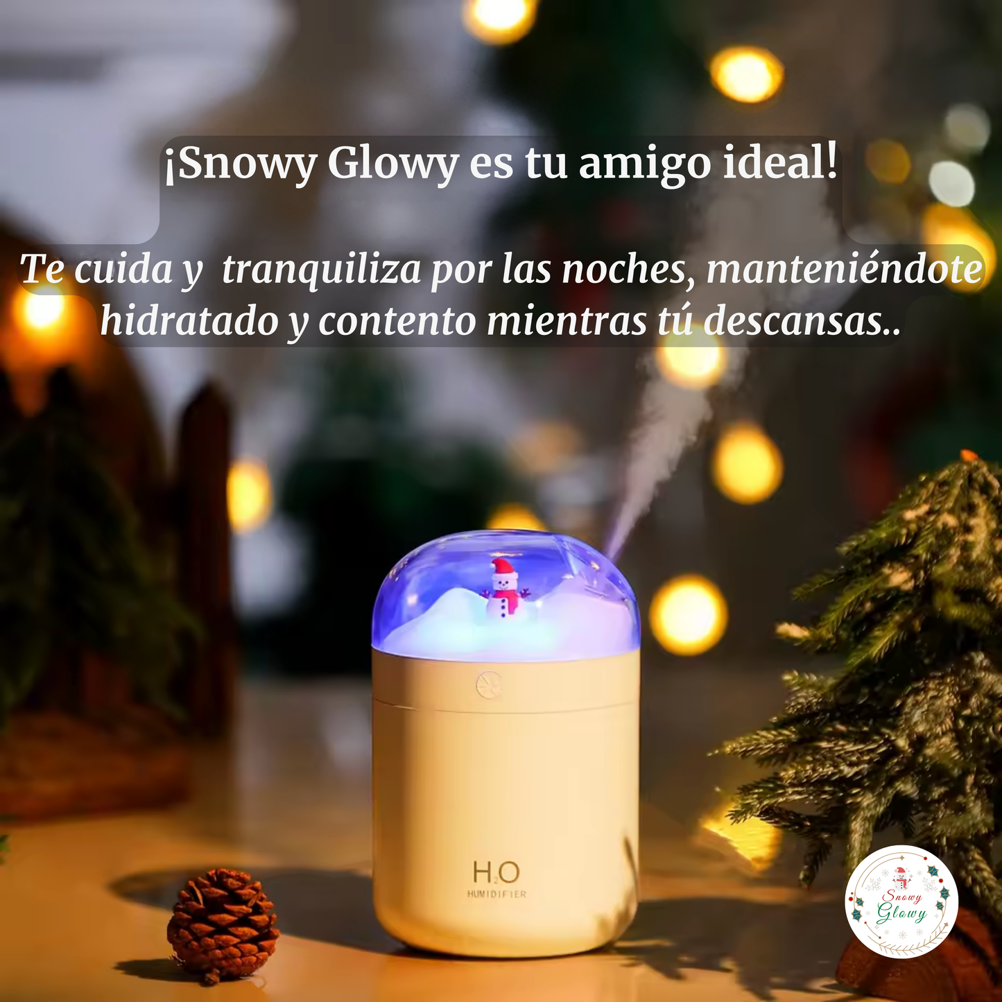 Snowy Glowy™ Humidificador y Lámpara