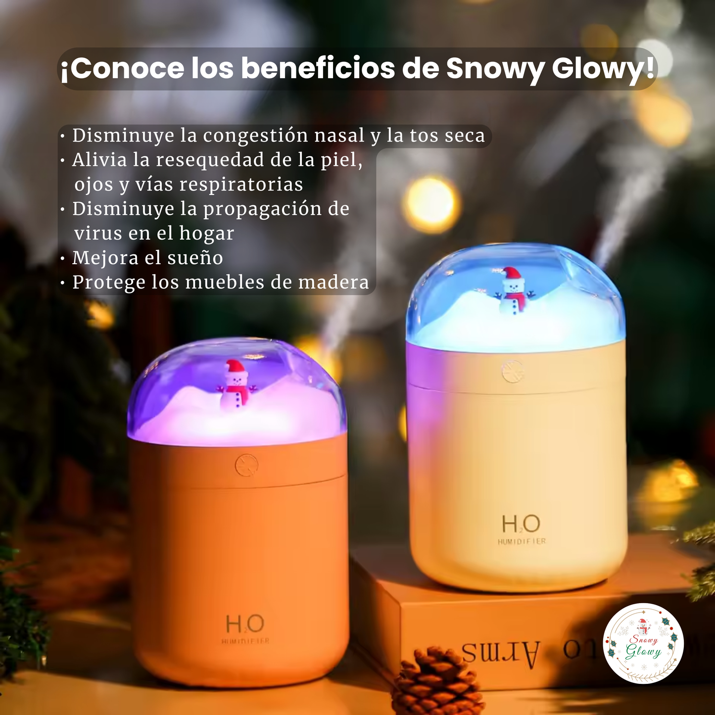 Humidificador y Lámpara Navideño